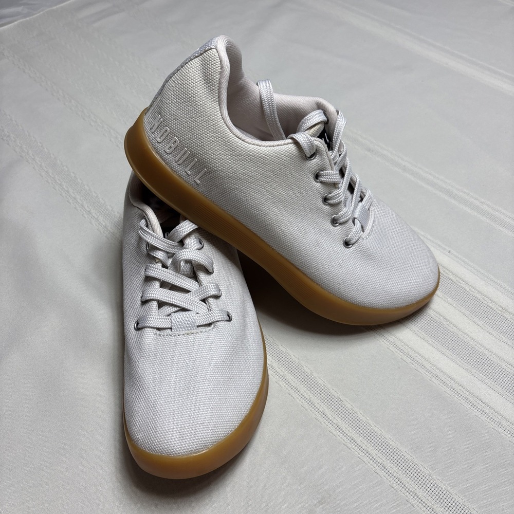 Nobull Ivory Gum Canvas Trainer Men's 5.5 Women's 7